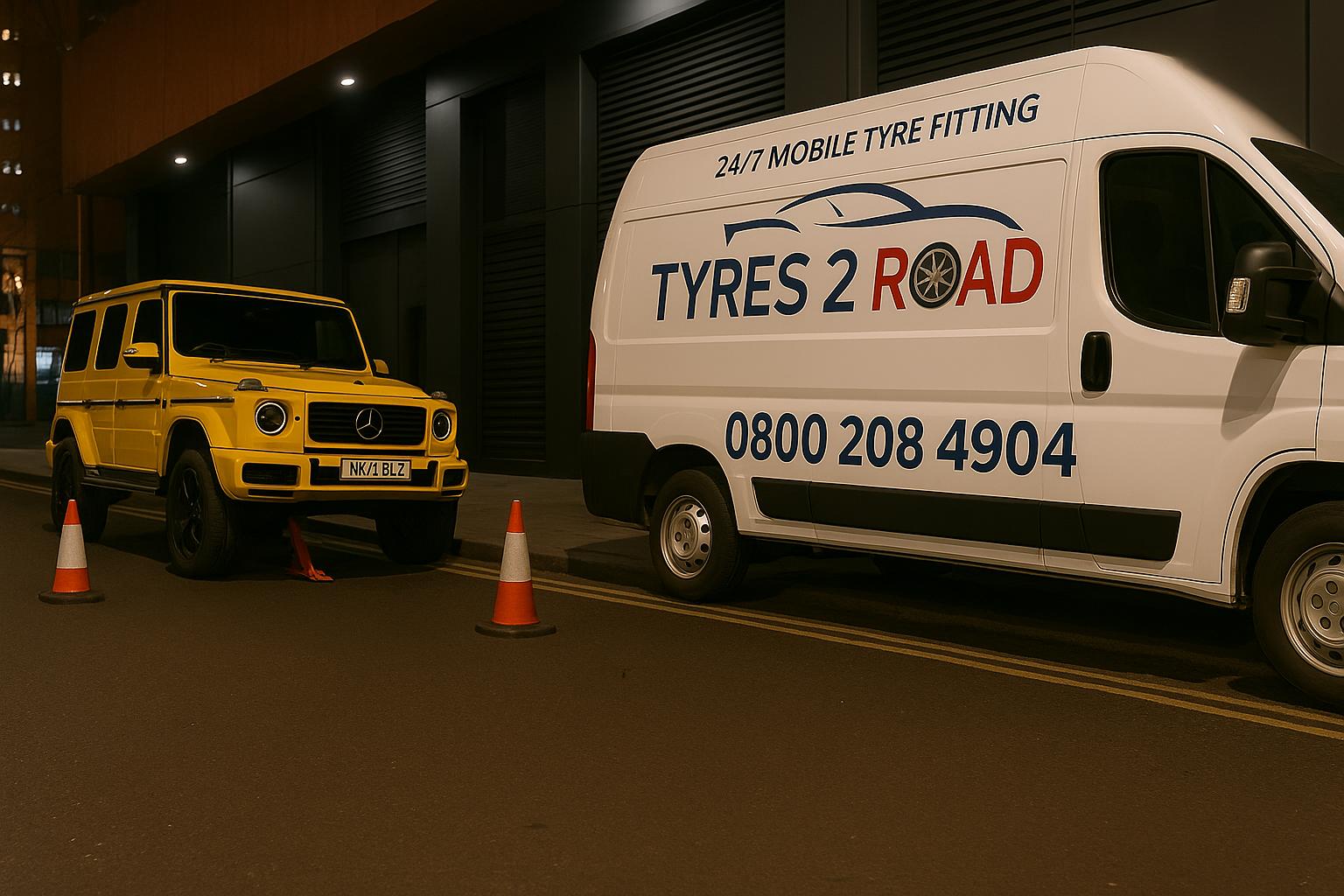 emergency mobile tyre fitting
